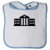 Infant Contrast Trim Terry Bib Thumbnail