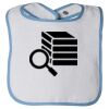 Infant Contrast Trim Terry Bib Thumbnail
