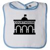 Infant Contrast Trim Terry Bib Thumbnail