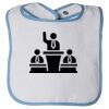 Infant Contrast Trim Terry Bib Thumbnail