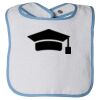 Infant Contrast Trim Terry Bib Thumbnail