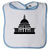 Infant Contrast Trim Terry Bib Thumbnail