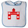 Infant Contrast Trim Terry Bib Thumbnail