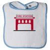 Infant Contrast Trim Terry Bib Thumbnail