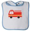 Infant Contrast Trim Terry Bib Thumbnail