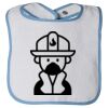 Infant Contrast Trim Terry Bib Thumbnail