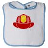 Infant Contrast Trim Terry Bib Thumbnail
