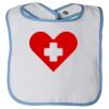 Infant Contrast Trim Terry Bib Thumbnail