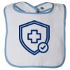 Infant Contrast Trim Terry Bib Thumbnail