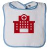 Infant Contrast Trim Terry Bib Thumbnail