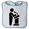 Infant Contrast Trim Terry Bib Thumbnail