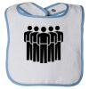Infant Contrast Trim Terry Bib Thumbnail
