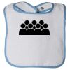 Infant Contrast Trim Terry Bib Thumbnail