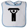 Infant Contrast Trim Terry Bib Thumbnail