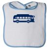 Infant Contrast Trim Terry Bib Thumbnail