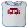 Infant Contrast Trim Terry Bib Thumbnail