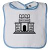 Infant Contrast Trim Terry Bib Thumbnail