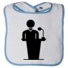 Infant Contrast Trim Terry Bib Thumbnail