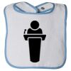 Infant Contrast Trim Terry Bib Thumbnail