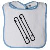 Infant Contrast Trim Terry Bib Thumbnail