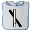 Infant Contrast Trim Terry Bib Thumbnail