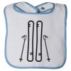 Infant Contrast Trim Terry Bib Thumbnail