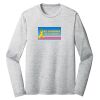 Sublimatable PosiCharge Long Sleeve Electric Heather Tee Thumbnail