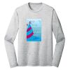 Sublimatable PosiCharge Long Sleeve Electric Heather Tee Thumbnail