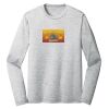 Sublimatable PosiCharge Long Sleeve Electric Heather Tee Thumbnail