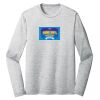 Sublimatable PosiCharge Long Sleeve Electric Heather Tee Thumbnail