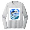 Sublimatable PosiCharge Long Sleeve Electric Heather Tee Thumbnail
