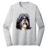 Sublimatable PosiCharge Long Sleeve Electric Heather Tee Thumbnail