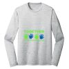 Sublimatable PosiCharge Long Sleeve Electric Heather Tee Thumbnail