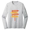 Sublimatable PosiCharge Long Sleeve Electric Heather Tee Thumbnail