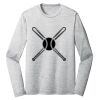 Sublimatable PosiCharge Long Sleeve Electric Heather Tee Thumbnail