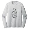Sublimatable PosiCharge Long Sleeve Electric Heather Tee Thumbnail