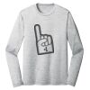 Sublimatable PosiCharge Long Sleeve Electric Heather Tee Thumbnail