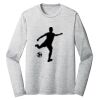 Sublimatable PosiCharge Long Sleeve Electric Heather Tee Thumbnail
