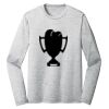 Sublimatable PosiCharge Long Sleeve Electric Heather Tee Thumbnail