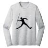 Sublimatable PosiCharge Long Sleeve Electric Heather Tee Thumbnail
