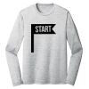 Sublimatable PosiCharge Long Sleeve Electric Heather Tee Thumbnail