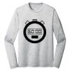 Sublimatable PosiCharge Long Sleeve Electric Heather Tee Thumbnail