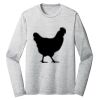 Sublimatable PosiCharge Long Sleeve Electric Heather Tee Thumbnail