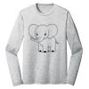 Sublimatable PosiCharge Long Sleeve Electric Heather Tee Thumbnail