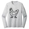 Sublimatable PosiCharge Long Sleeve Electric Heather Tee Thumbnail