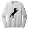 Sublimatable PosiCharge Long Sleeve Electric Heather Tee Thumbnail