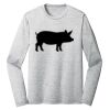 Sublimatable PosiCharge Long Sleeve Electric Heather Tee Thumbnail