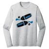 Sublimatable PosiCharge Long Sleeve Electric Heather Tee Thumbnail