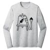 Sublimatable PosiCharge Long Sleeve Electric Heather Tee Thumbnail