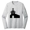 Sublimatable PosiCharge Long Sleeve Electric Heather Tee Thumbnail